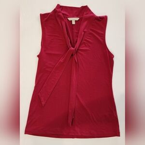 Banana Republic Red Sleeveless Top With Front Tie Women's XS Vintage Y2K Tank